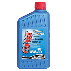 A blue bottle of motor oil